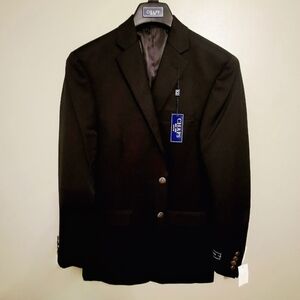 New Chaps Men's Sport Coat Jacket 38R, Black